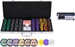 Zestaw do pokera 500 Prestige wysokie nominały