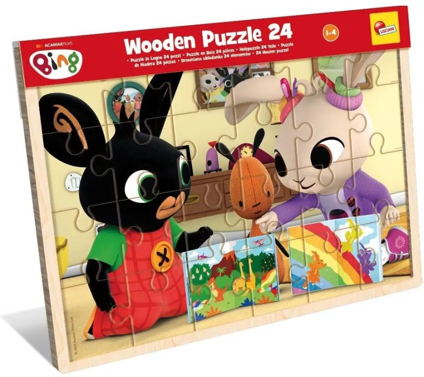 Bing puzzle drewniane 24el - tantis.pl