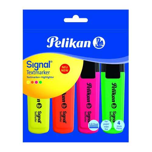 Zakreślacze Pelikan. 4 kolory - tantis.pl