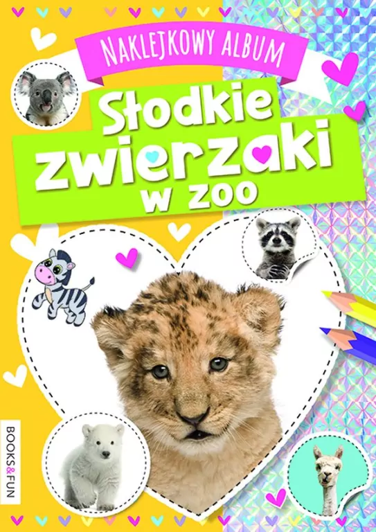 Słodkie zwierzaki w zoo. Naklejkowy album - tantis.pl