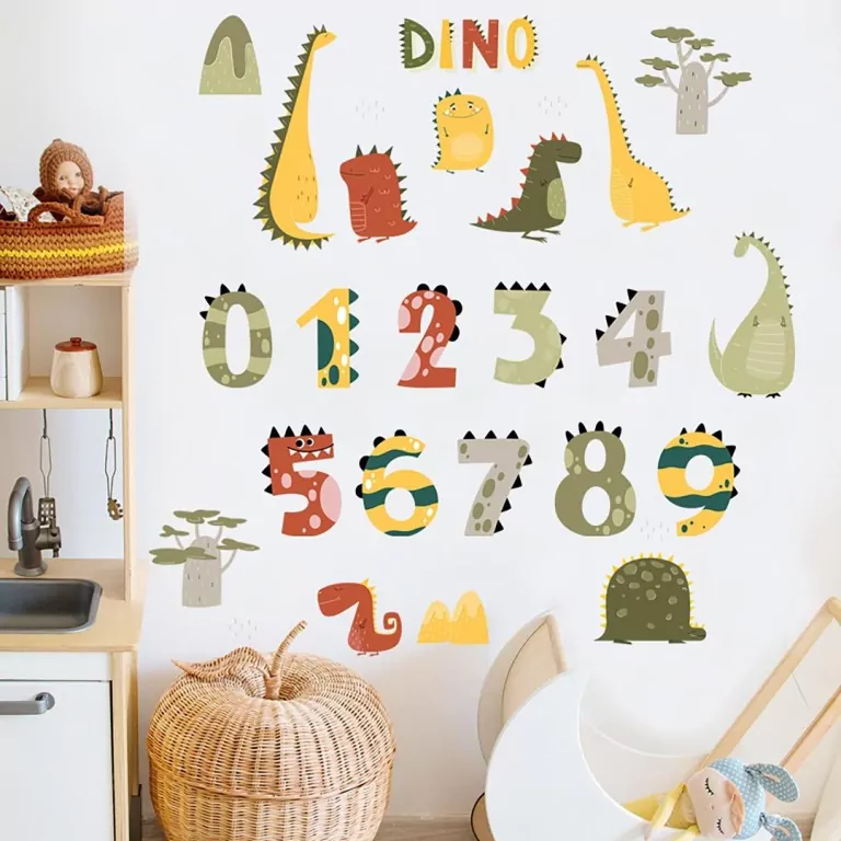 Naklejki na ścianę do pokoju dziecka dino - tantis.pl