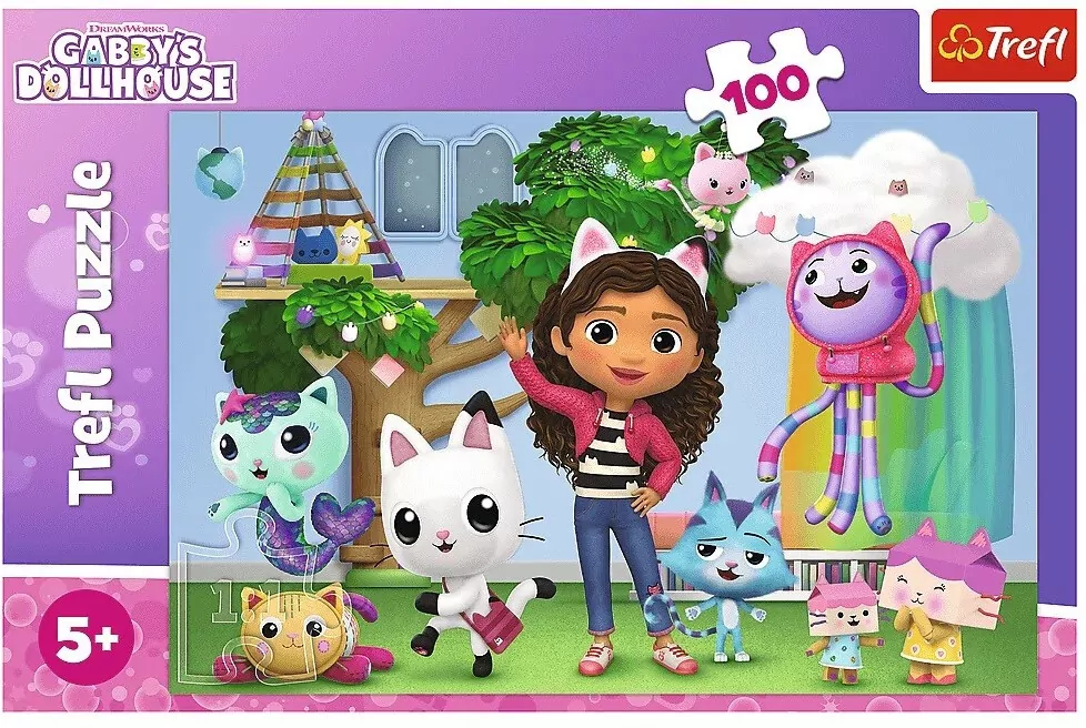 Koci Domek Gabi. Puzzle 100 elementów - tantis.pl