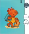 Zeszyt A4 32k. w 3 linie kolor Kapibara Plaża 90g - tantis.pl