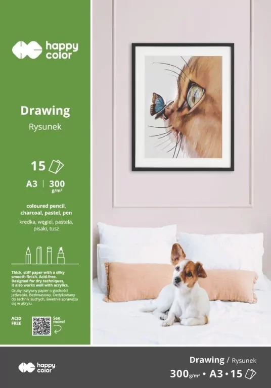 Blok do rysunku ART A3/15K 300g Happy Color - tantis.pl