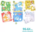 CzuCzu. Duuuże puzzle z dziurką. Zwierzęta - tantis.pl