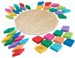 Fisher Price. Mandala drewniana układanka - tantis.pl