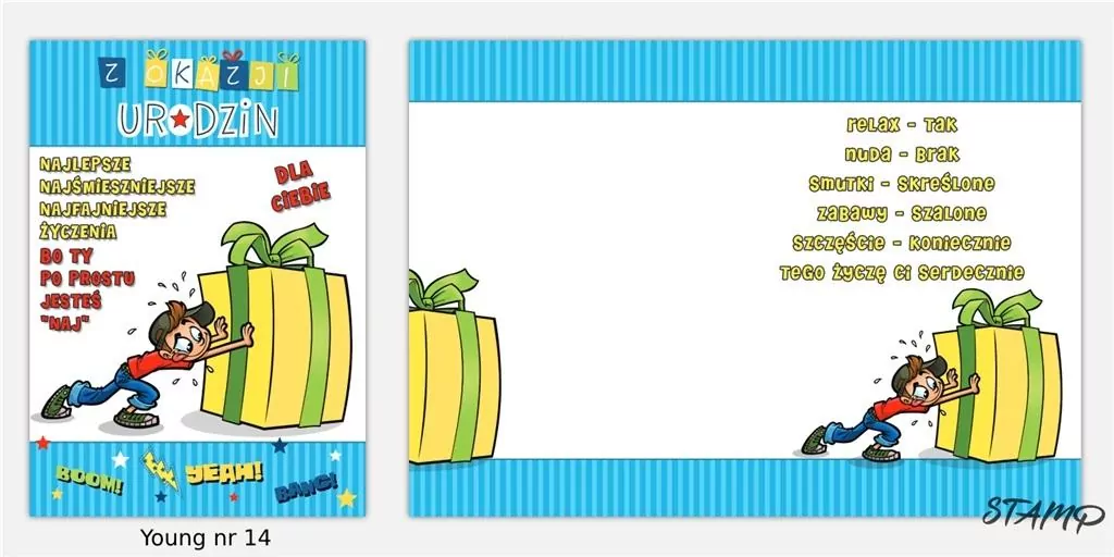 Karnet Urodziny - tantis.pl