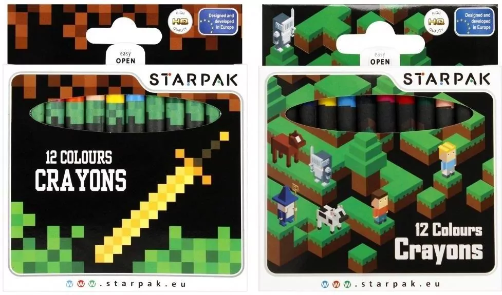 Starpak. Kredki woskowe, 12 kolorów - tantis.pl