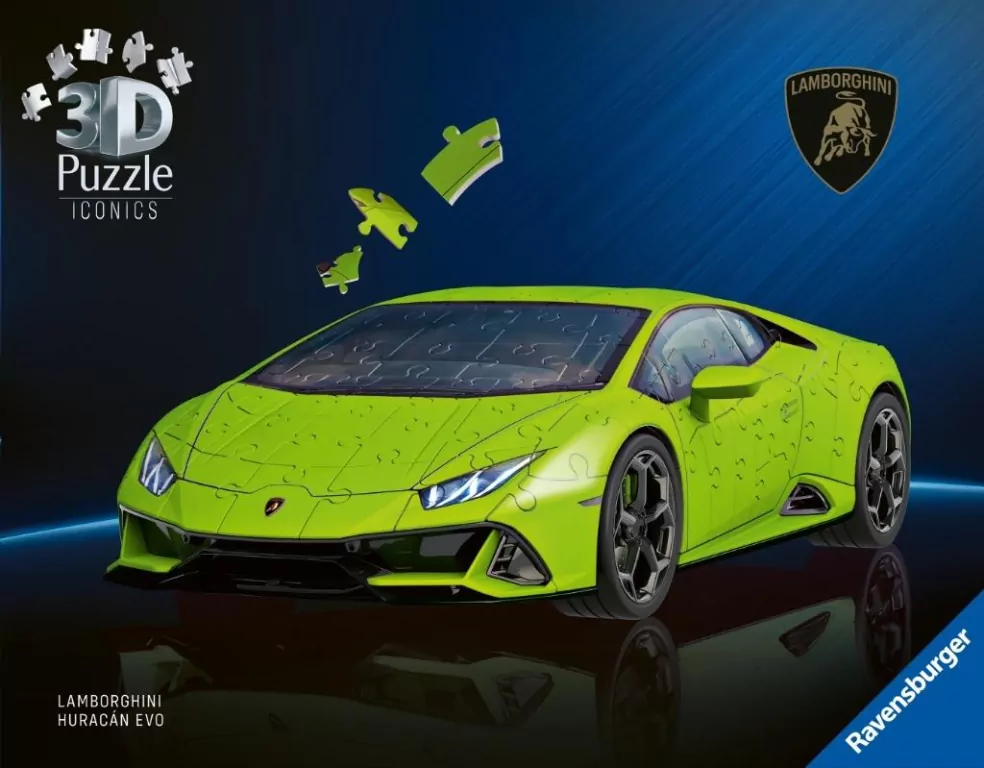 Puzzle 3D Lamborghini Huracn EVO-Verde - tantis.pl