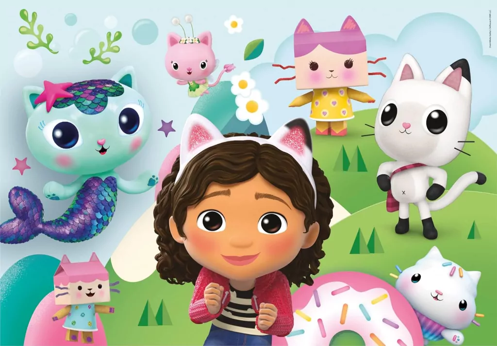 Clementoni. Puzzle 2x60. Super Kolor. Gabby's Dollhouse - tantis.pl