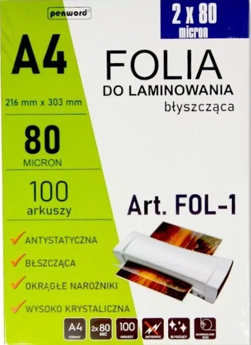 Folia do laminowania A4 100szt - tantis.pl