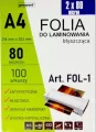 Folia do laminowania A4 100szt - tantis.pl
