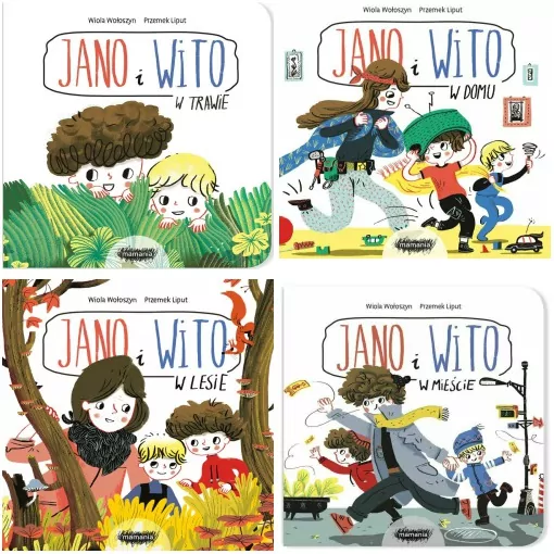 Pakiet: Jano i Wito. W trawie / W domu / W lesie / W mieście - tantis.pl