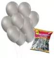 Balony metaliczne srebrne 26cm 20szt - tantis.pl