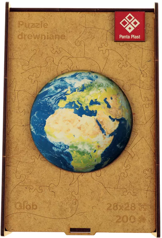 Panta Plast. Puzzle drewniane A3. Glob - tantis.pl