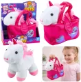 Pliszkowa maskotka Jednorożec w torbie 25cm - tantis.pl