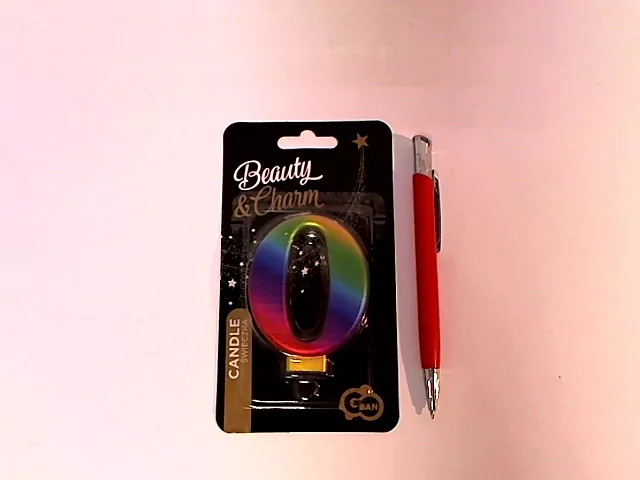 Świeczka B&C. Cyferka 0. Galaxy 8 cm - tantis.pl