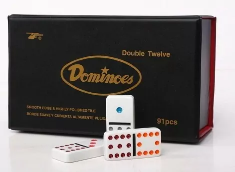 Domino Kolorowe. 91 szt. Etui - tantis.pl