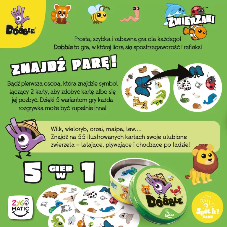 Rebel. Dobble Zwierzaki - tantis.pl