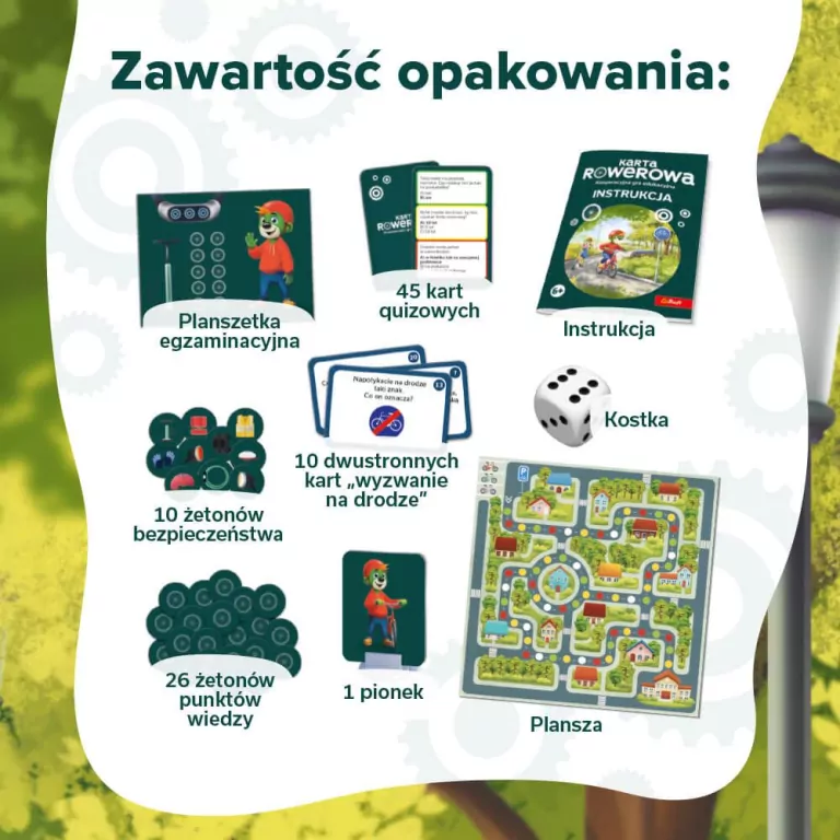Karta rowerowa Kooperacyjna gra edukacyjna Trefl - tantis.pl