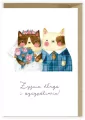 Kartka ślubna. Koty - tantis.pl