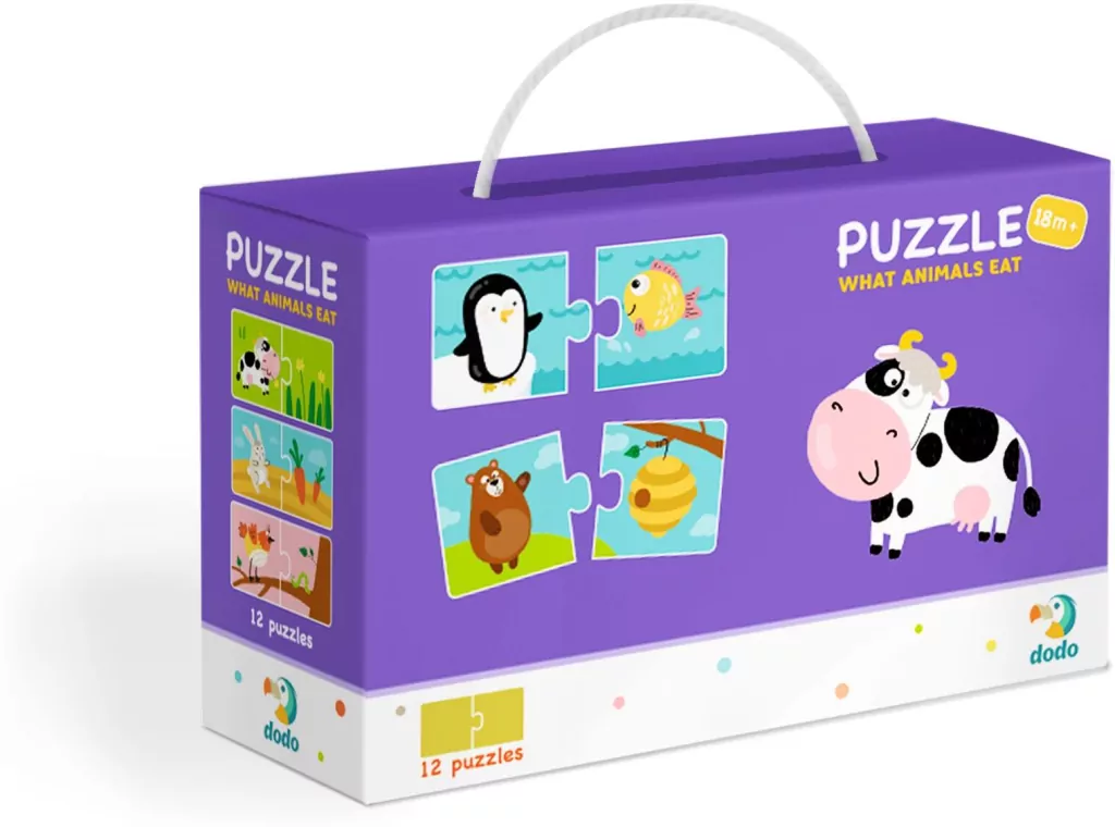 DODO. Puzzle Duo Co jedzą zwierzęta? - tantis.pl