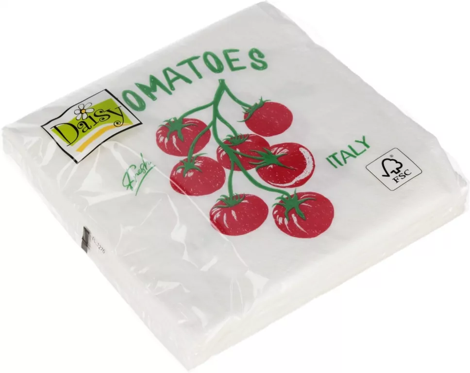 Serwetki DAISY Lunch SD 330x330 Pomidory 043901 - tantis.pl