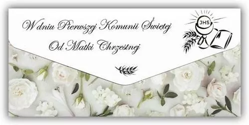 Kartka-koperta Komunia od Matki Chrzestnej - tantis.pl