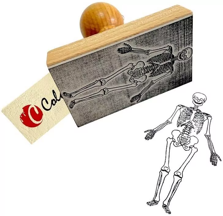 Stempel szkielet człowieka - przód - tantis.pl