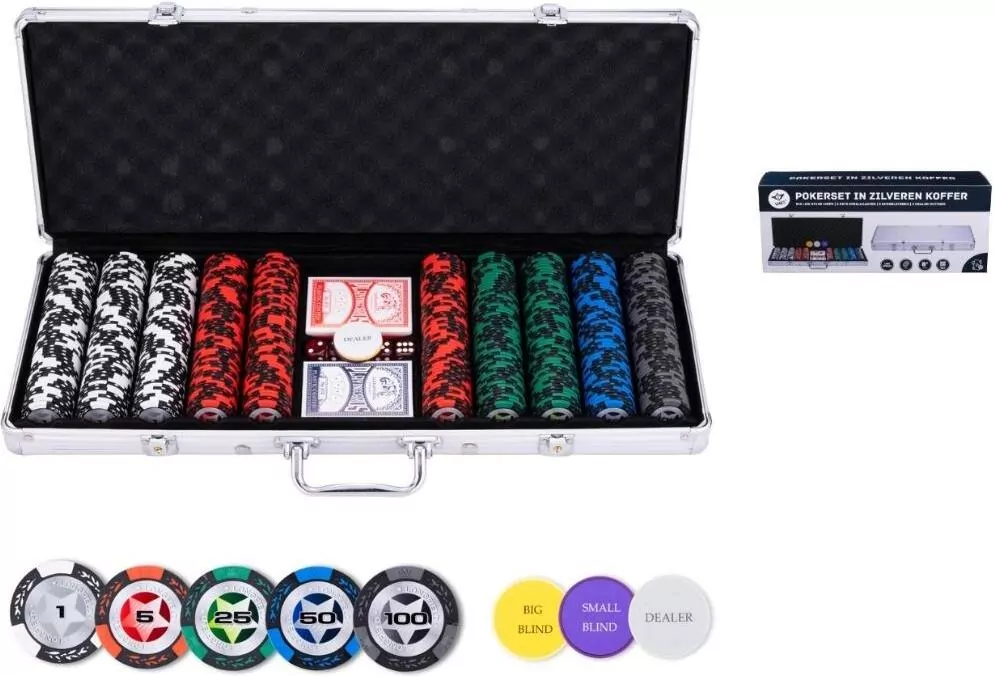 Zestaw do pokera 500 Prestige nieskie nominały - tantis.pl