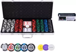 Zestaw do pokera 500 Prestige nieskie nominały