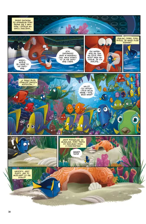 Magiczny świat Disneya w komiksie. Gdzie jest Dory - tantis.pl