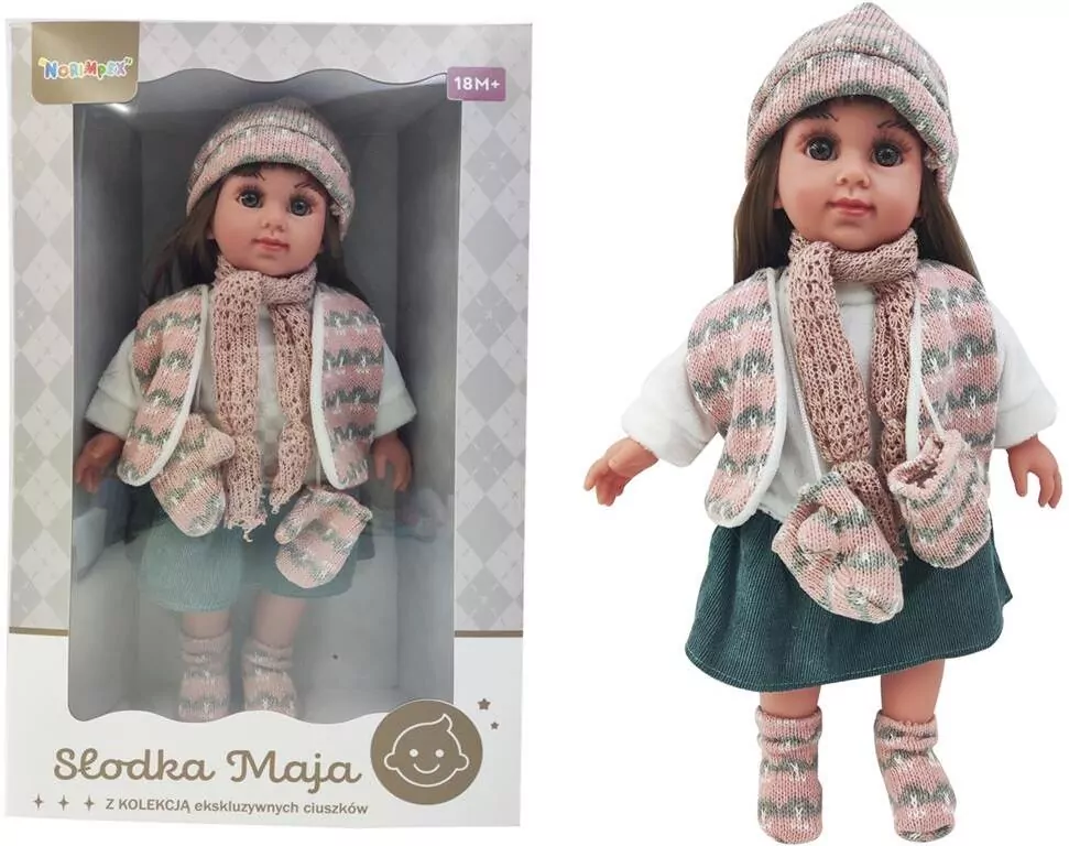 Lalka słodka Maja w zimowym stroju - tantis.pl