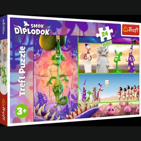 Puzzle 24 maxi Ciekawski Smok TREFL - tantis.pl