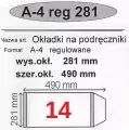 Okładka na podręcznik A4. Regulowana nr 14 - tantis.pl