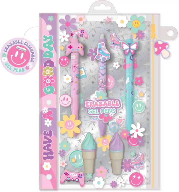 Długopisy wymazywalne żelowe buźki - tantis.pl