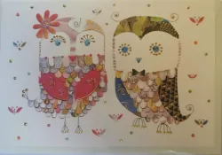 Karnet B6 + koperta MO5859 Sowy Ślub