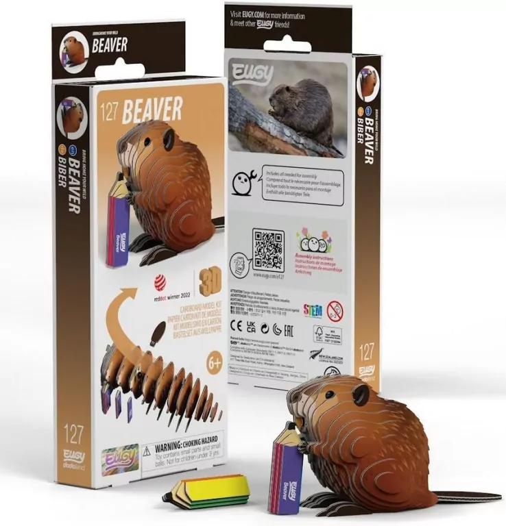 Bóbr Eugy. Eko Układanka 3D - tantis.pl