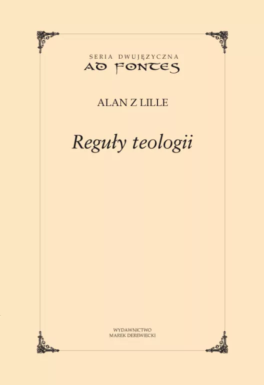 Reguły teologii - tantis.pl