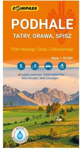 Mapa - Podhale, Tatry, Orawa, Spisz 1:50 000 - tantis.pl