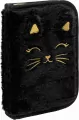 Piórnik pojedyn z wyp Astrabag Fluffy Kitty Black - tantis.pl