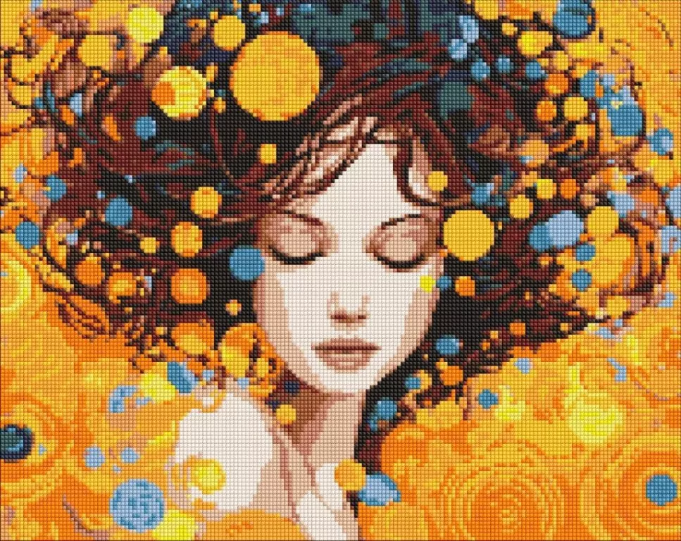 Diamentowa mozaika - Portret elegancji 40x50cm - tantis.pl