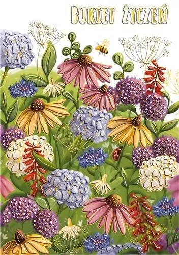 Karnet A5 Bukiet Kolor - tantis.pl