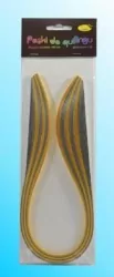 Paski do quillingu 10mmx50cm brokatowe, złote