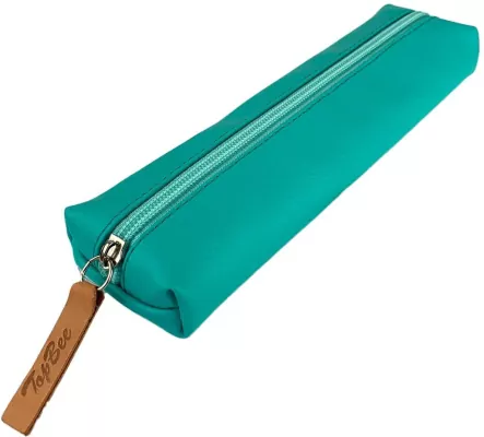 Piórnik Jamnik. Ekoskóra turkus