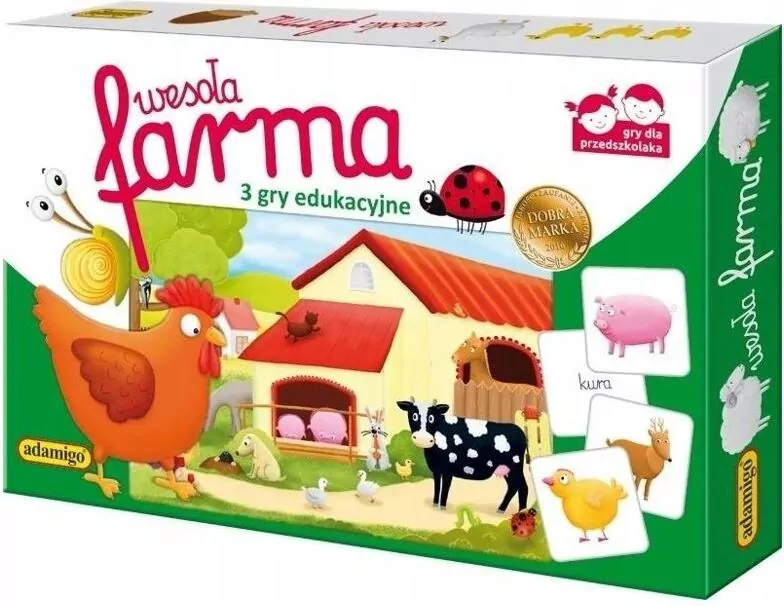 Wesoła Farma. 3 gry edukacyjne - tantis.pl