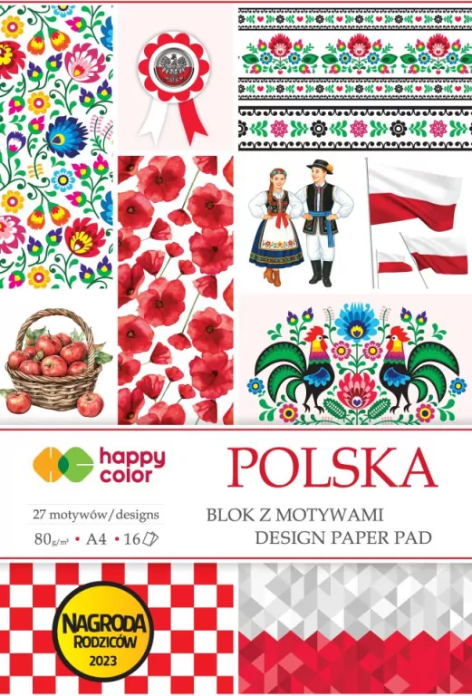 Blok Happy Color A4/16ark, z motywami - Polska - tantis.pl