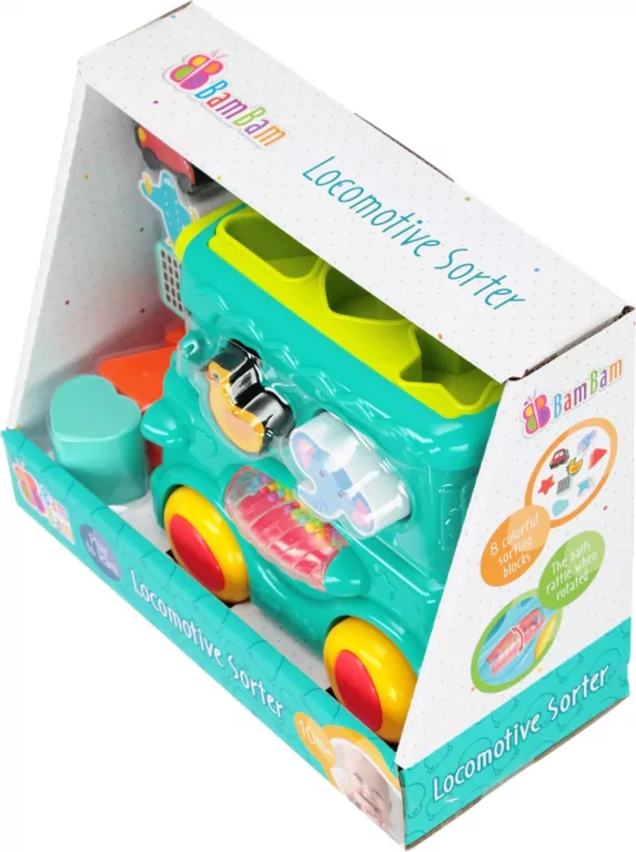 BAM BAM SORTER LOKOMOTYWA 23X19X11 WB 6 - tantis.pl