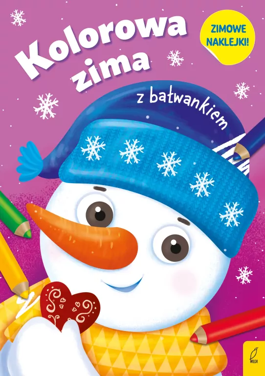 Kolorowa zima z bałwankiem - tantis.pl