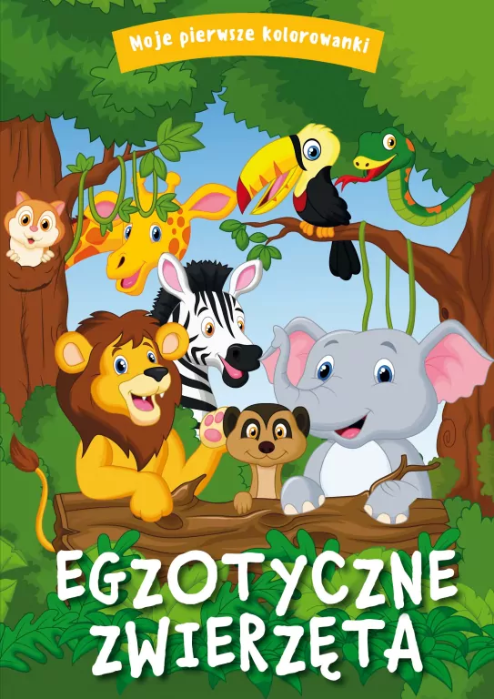 Egzotyczne zwierzęta. Moje pierwsze kolorowanki - tantis.pl